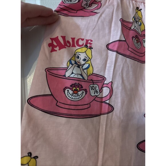 Disney H&M Alice In Wonderland Pink Dress Toddler 3T 4T Cheshire Cat Tea Party - Picture 4 of 4